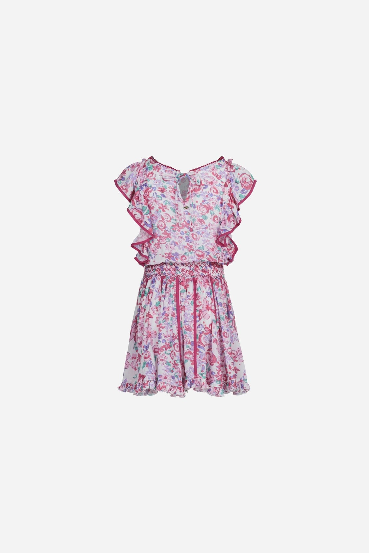 Mini Dress Kikka for girls - Pink Garden Rose - 2