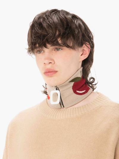 JW Anderson INTARSIA NECKBAND WITH APPLE MOTIF outlook