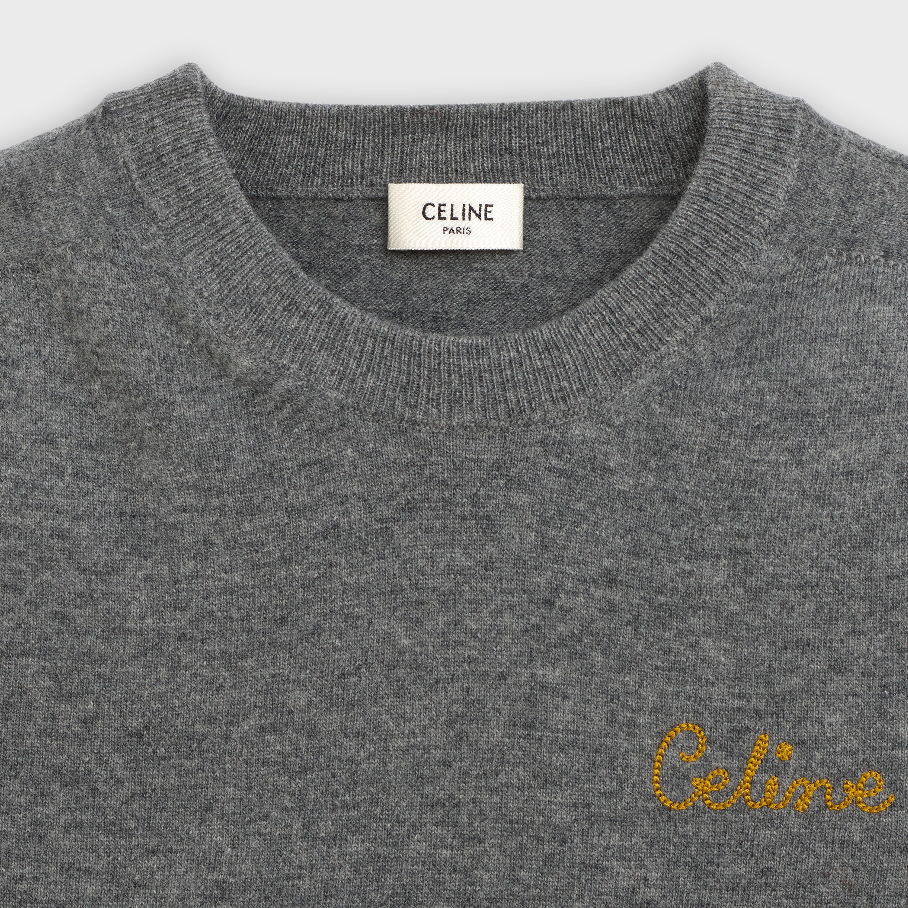 CELINE EMBROIDERED SWEATER IN WOOL - 3