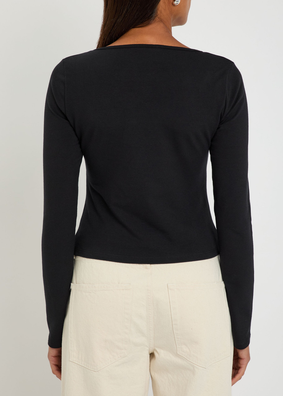 Reformation Silas Knotted Stretch-cotton top - 3