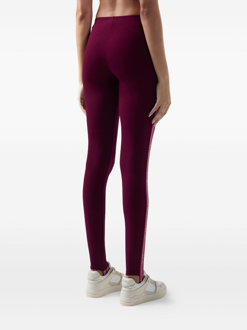 logo-tape piquet leggings 5