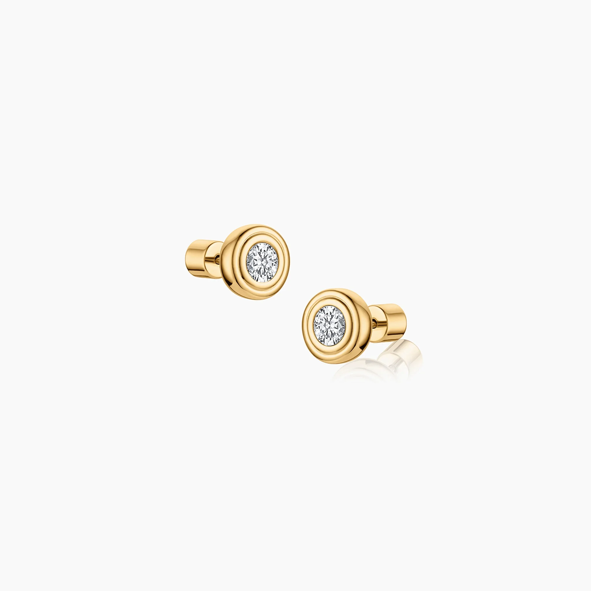 Starlet Grande Round Stud Earrings - 1