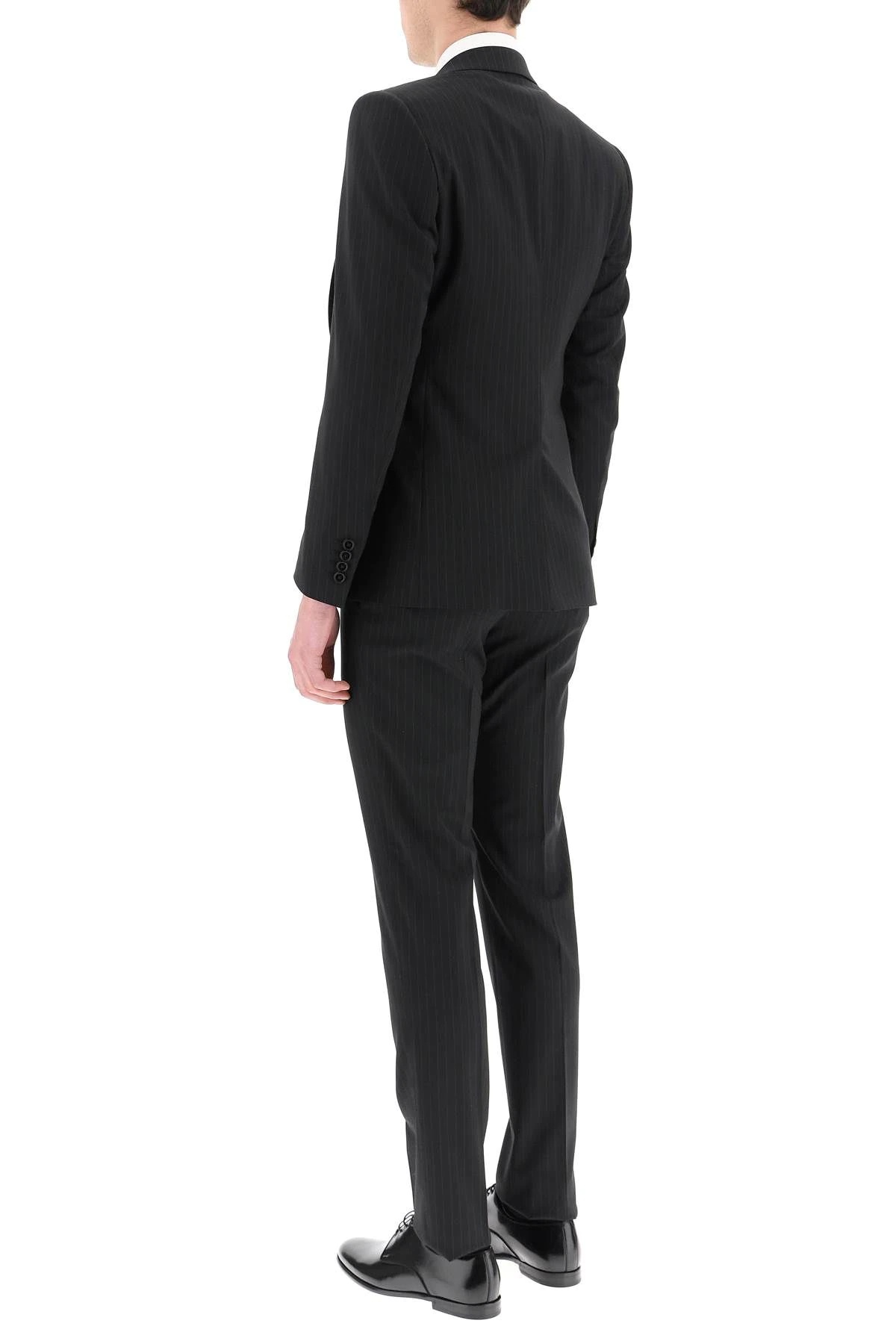 THREE-PIECE SICILY SUIT IN STRETCH PINSTRIPE WOOL - 4