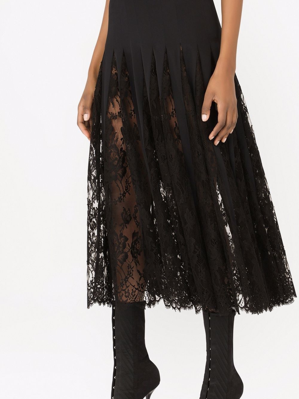 lace midi skirt - 5