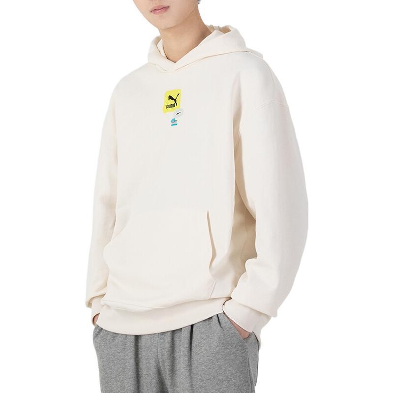 Puma Oversize Trend Graphic Logo Hoodie 'White' 536061-65 - 4