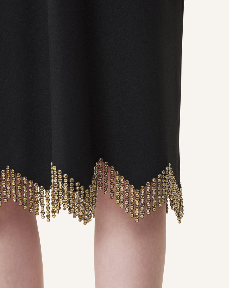 EMBROIDERED BOW DRESS IN SABLÉ 6