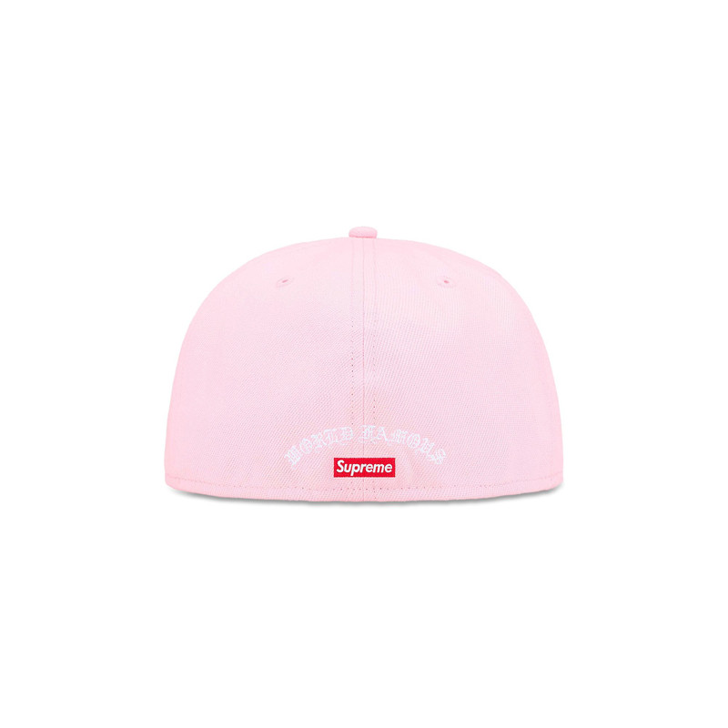 Supreme Supreme Gold Cross S Logo New Era 'Pink' outlook