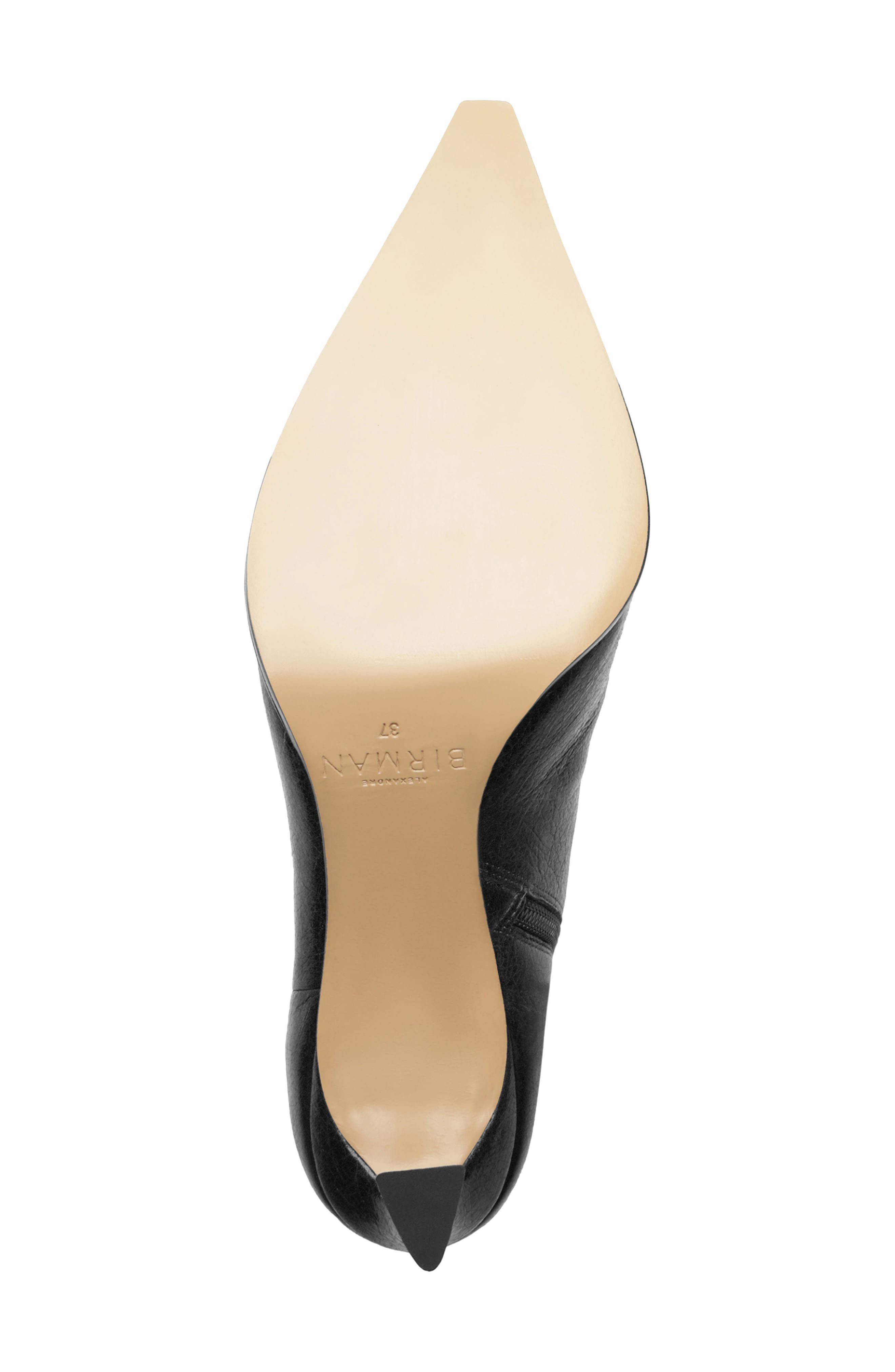 Alexandre Birman Myra Pointed Toe Kitten Heel Bootie in Black at Nordstrom - 6