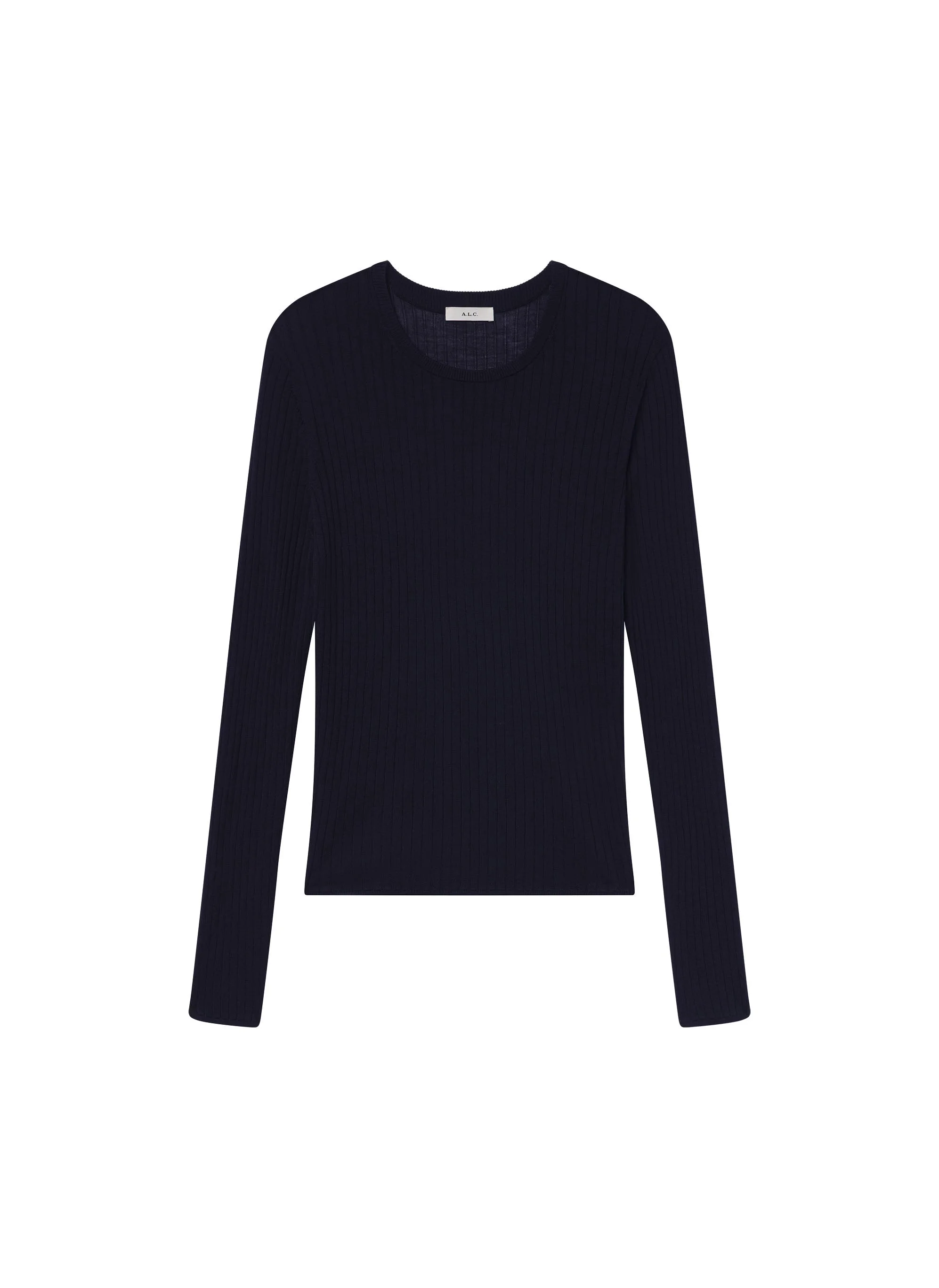 Kyle Ribbed Merino Top - 1