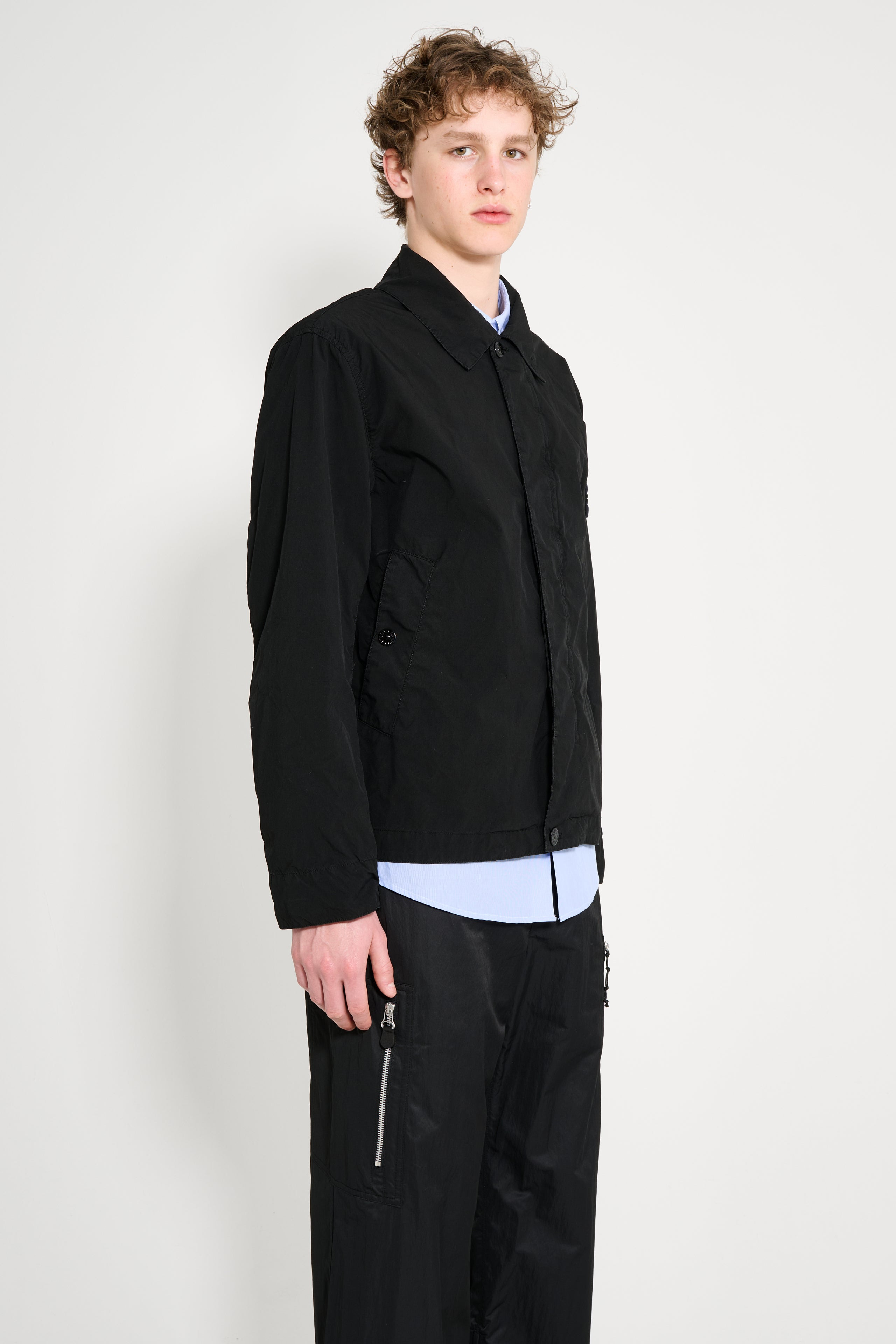 STONE ISLAND LIGHT COMPACT TOUCH POLY-TC JACKET BLACK - 4