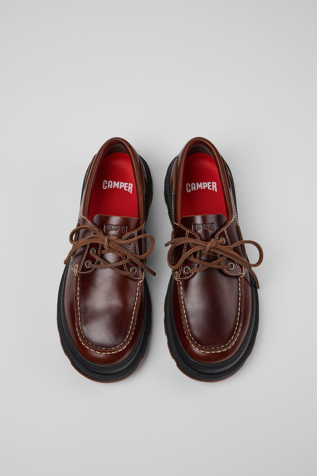 Brown Leather Moccasins for Men. - 5