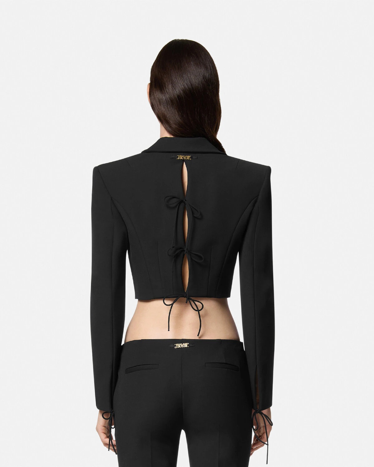 Crop Lace-Up Blazer - 5