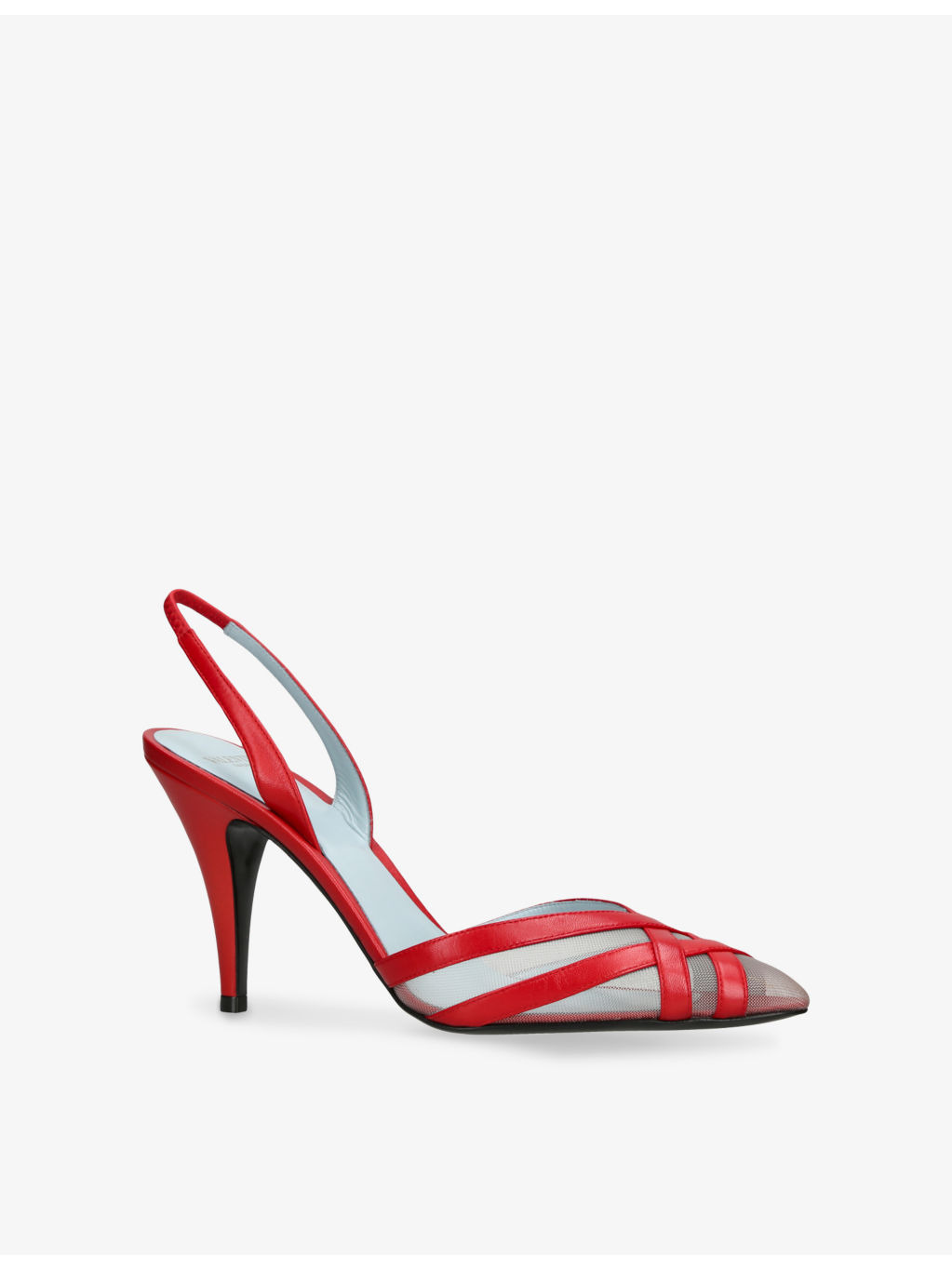 Impudance Sling 90 Leather Heeled Slingback Courts - 3