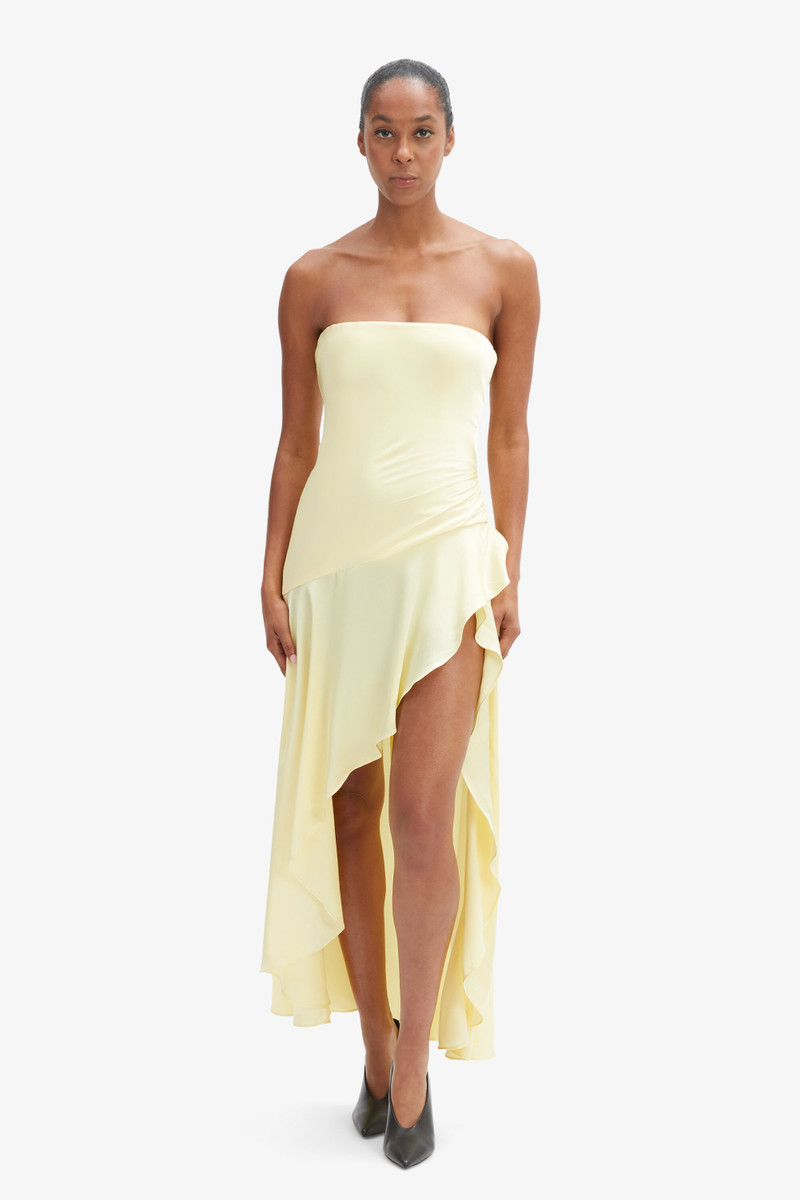 BARDOT Lorenza Midi Dress In Canary Yellow outlook