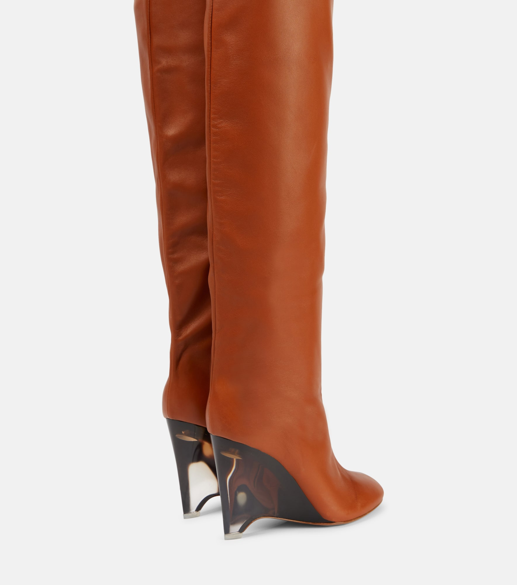 Leather knee-high boots - 3