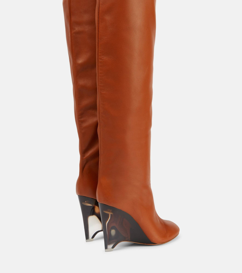 Alaïa Leather knee-high boots outlook