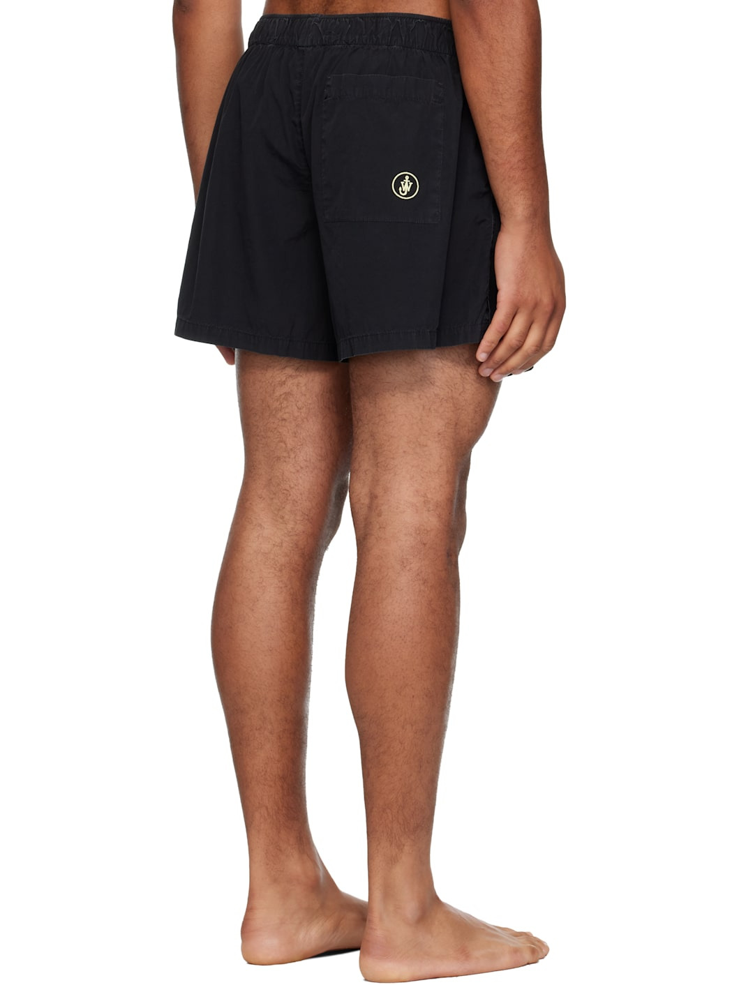 Black Embroidered Shorts - 3