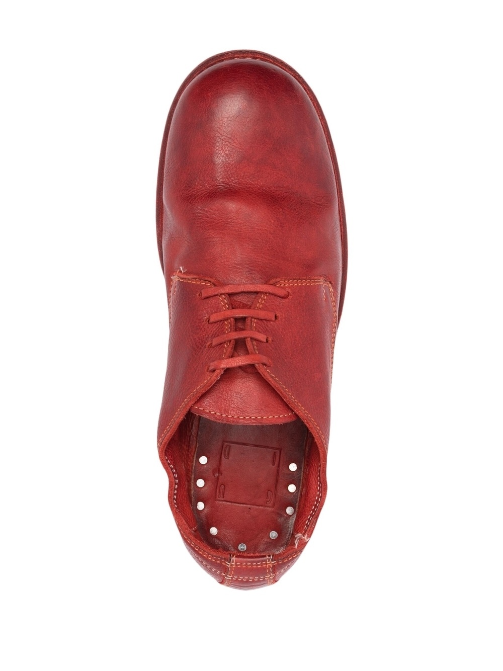 grained leather oxfords - 4