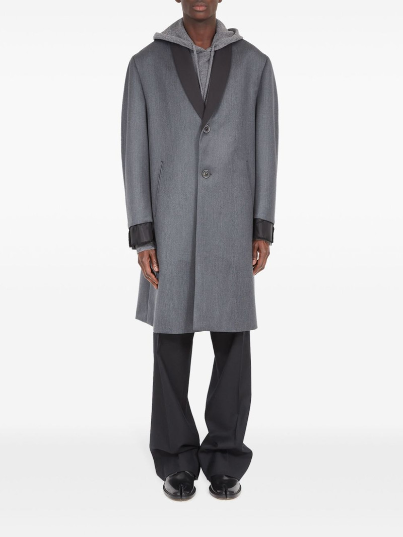 Maison Margiela CAVALRY LAYERED TWILL COAT outlook