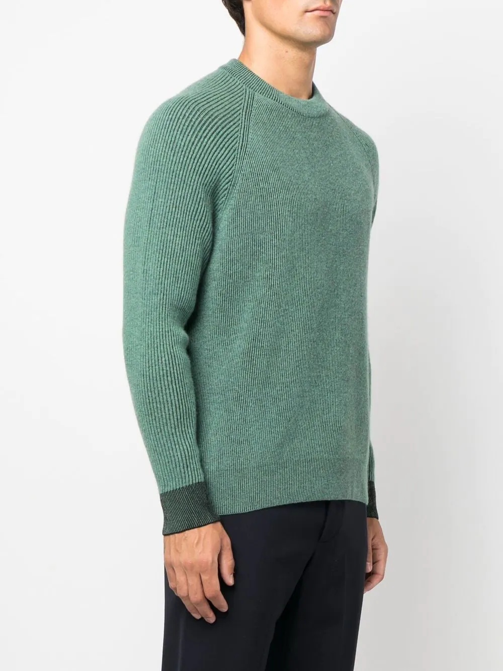 round-neck knit jumper - 3