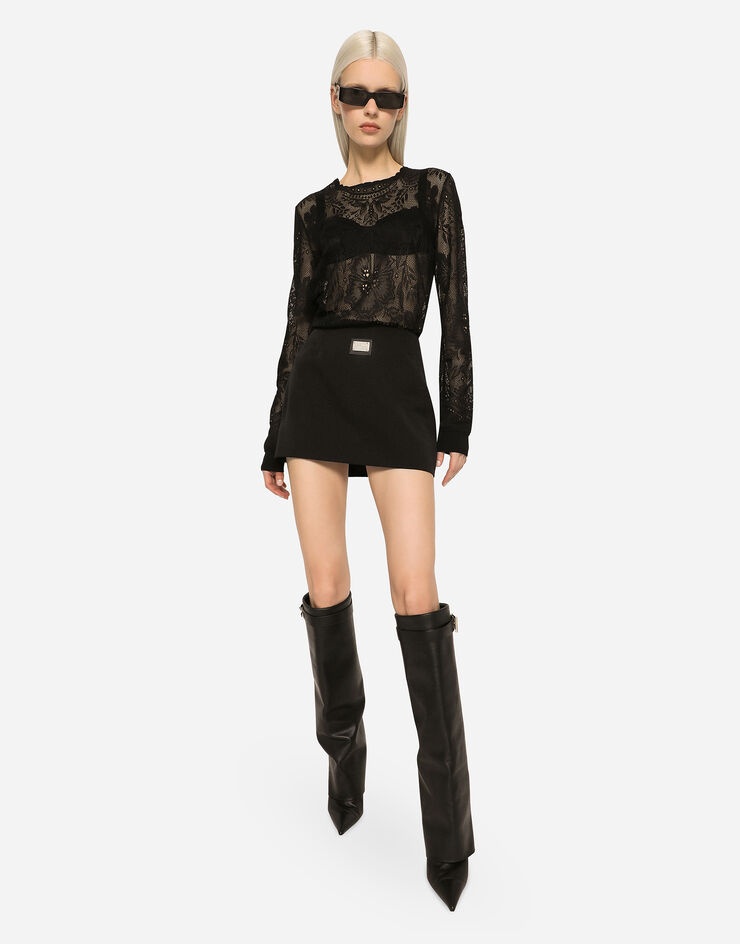 Short Ottoman skirt with Dolce&Gabbana tag - 5