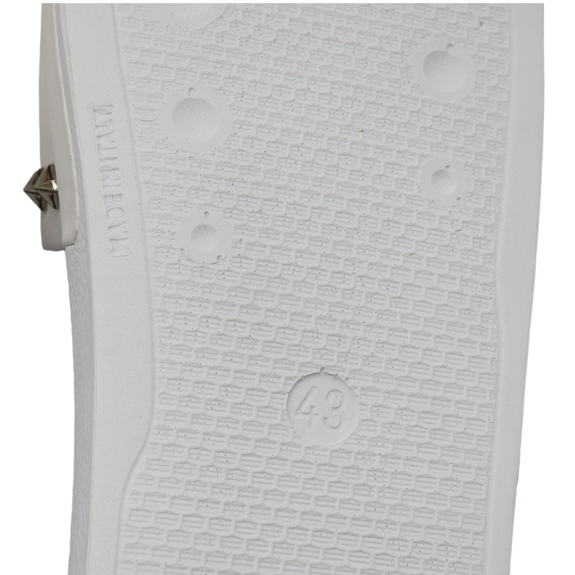 Philipp Plein Gothic Plein Studded Slides - Rubber - White - 7