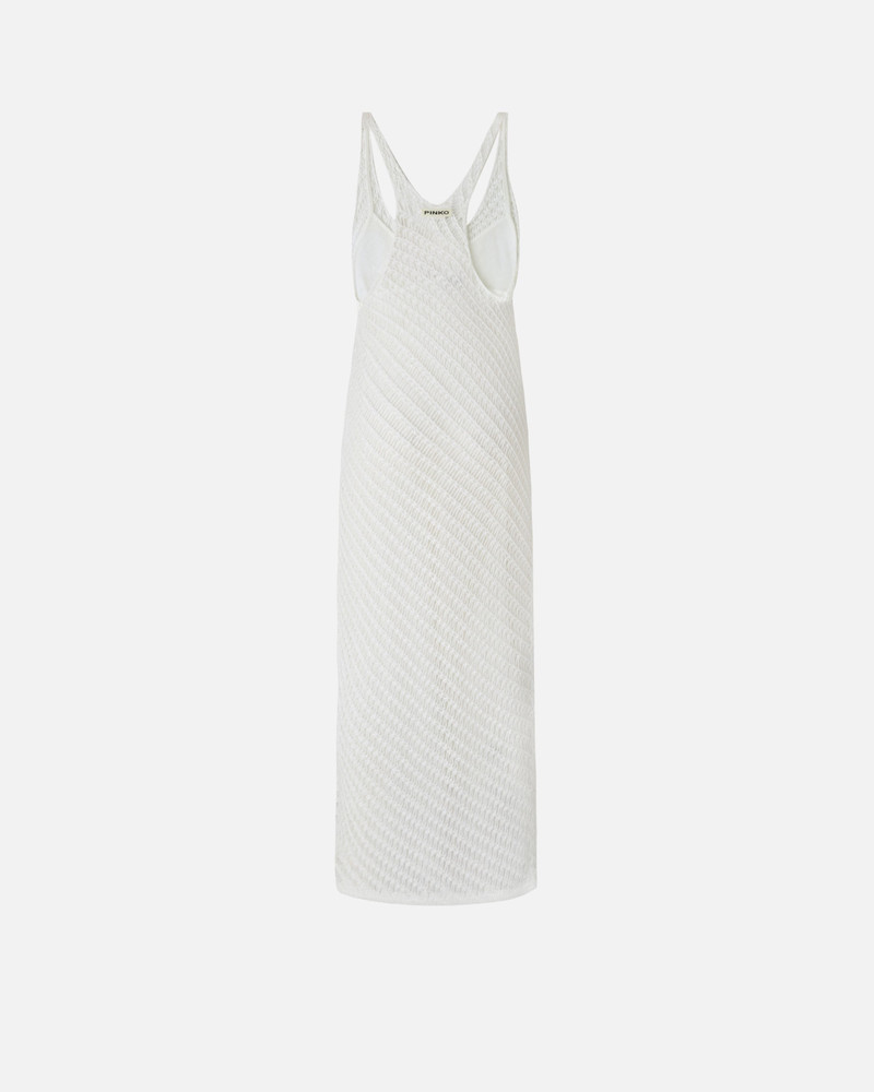PINKO CROCHET-EFFECT MIDI DRESS WITH SEQUINS outlook