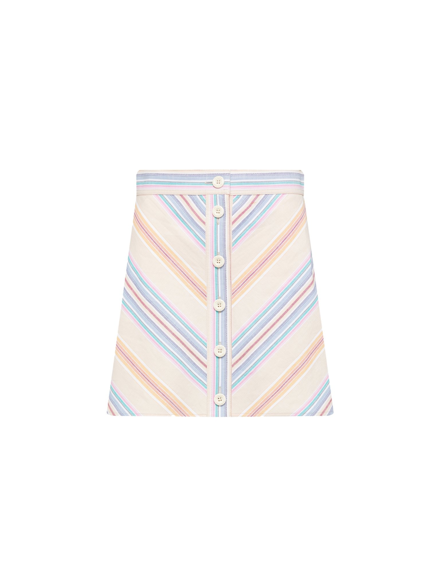 STRIPED MINI SKIRT - 1