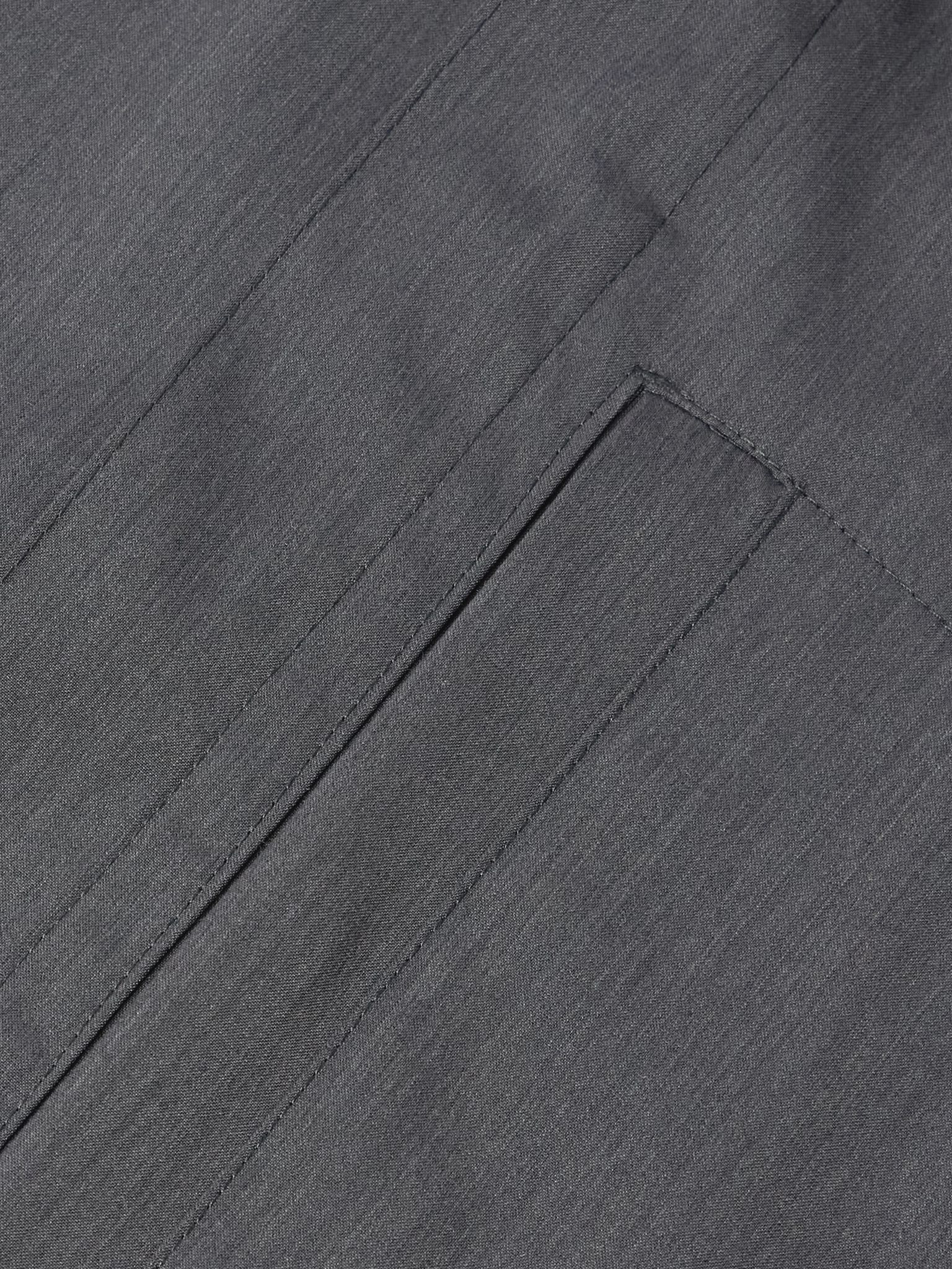 Woven Shirt Jacket Gray - 5
