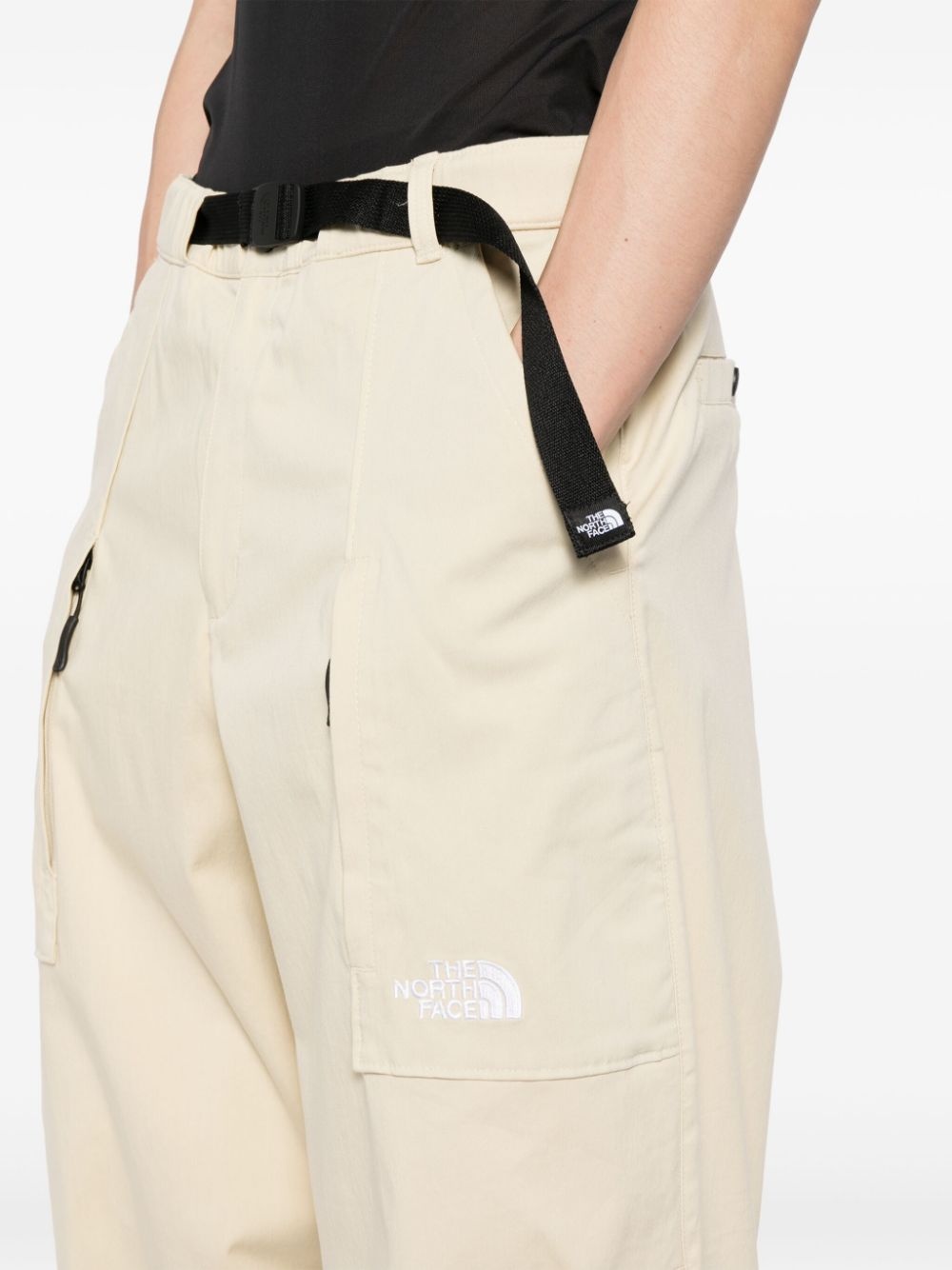 logo-embroidered trousers - 5