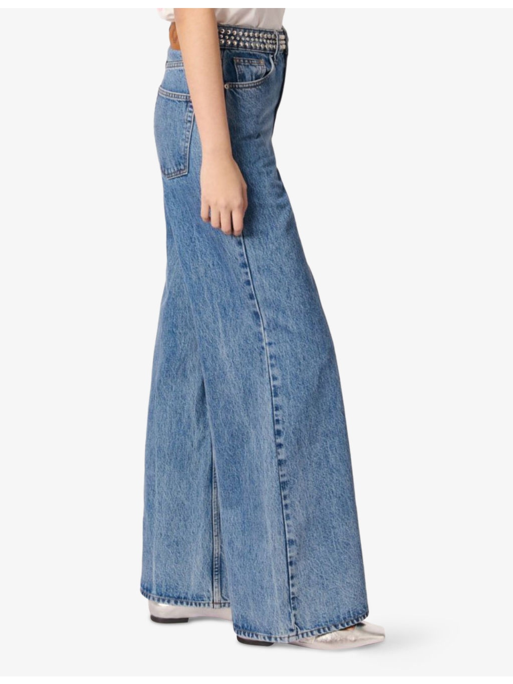 Flared-Leg Mid-Rise Denim Jeans - 3
