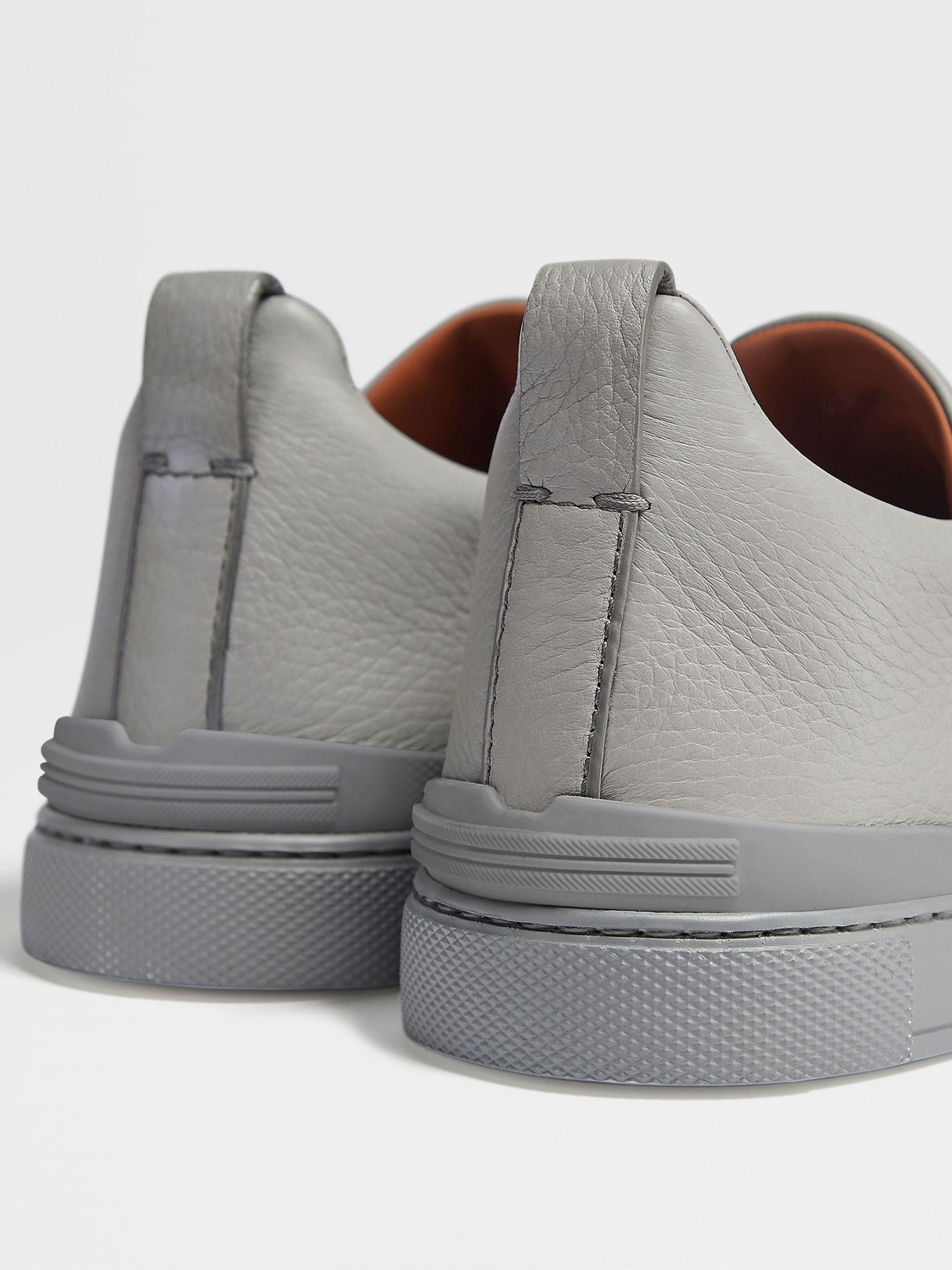 GREY MÉLANGE DEERSKIN TRIPLE STITCH™ SNEAKERS - 2