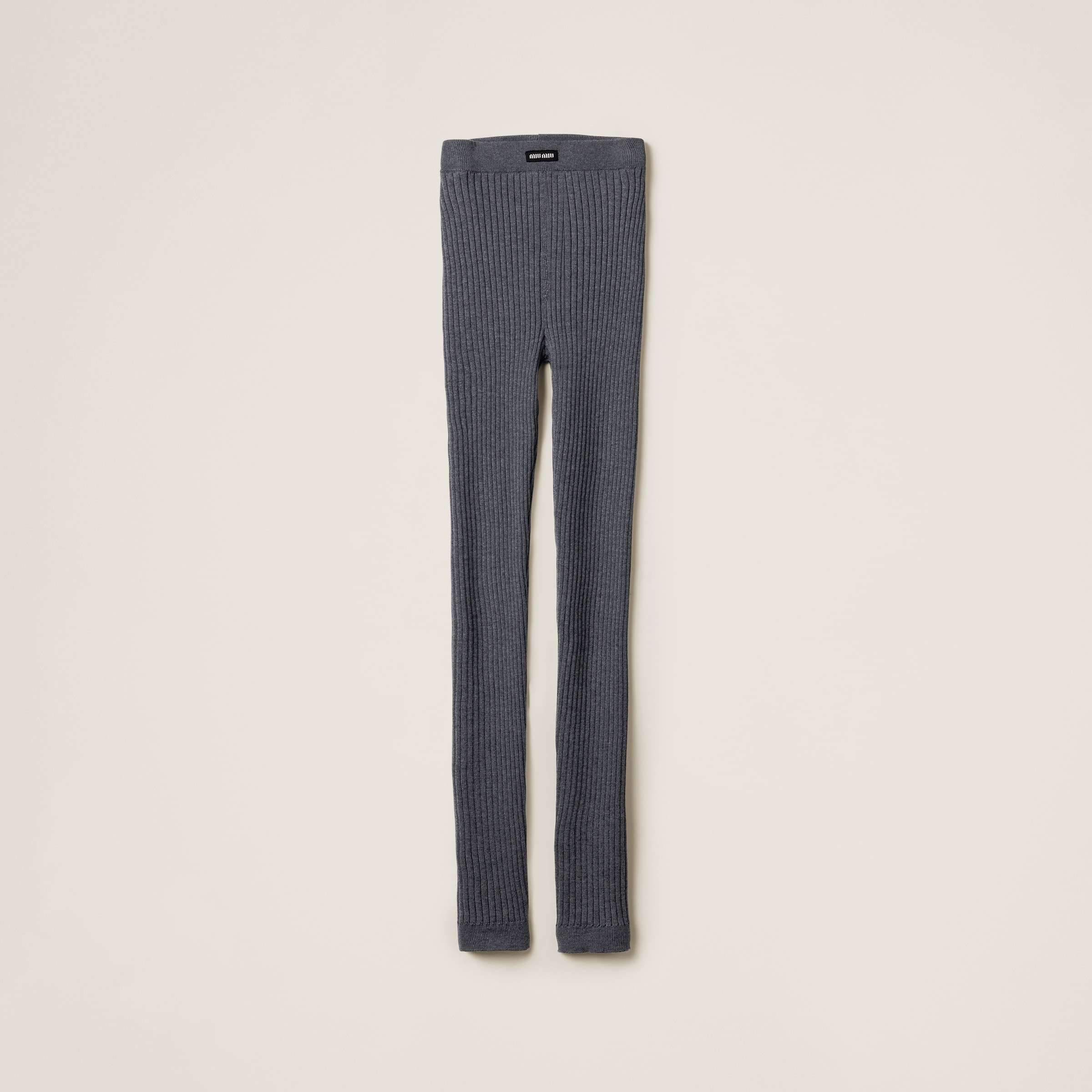 Ribbed wool trousers - 1