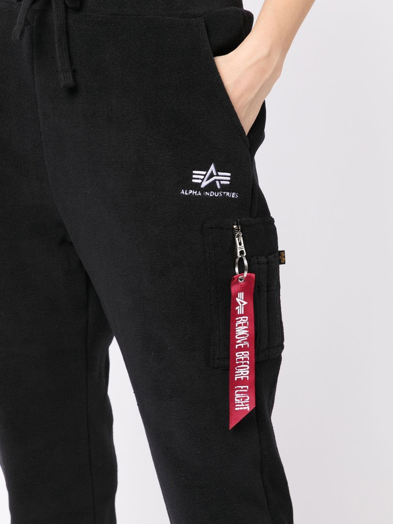 drawstring-waist slim track pants 5