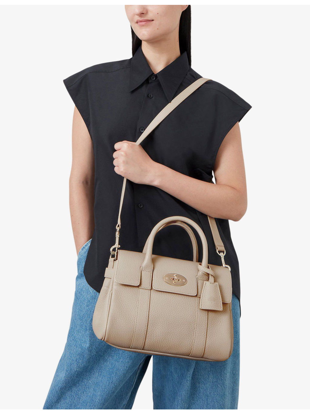 Bayswater small leather top-handle bag - 6