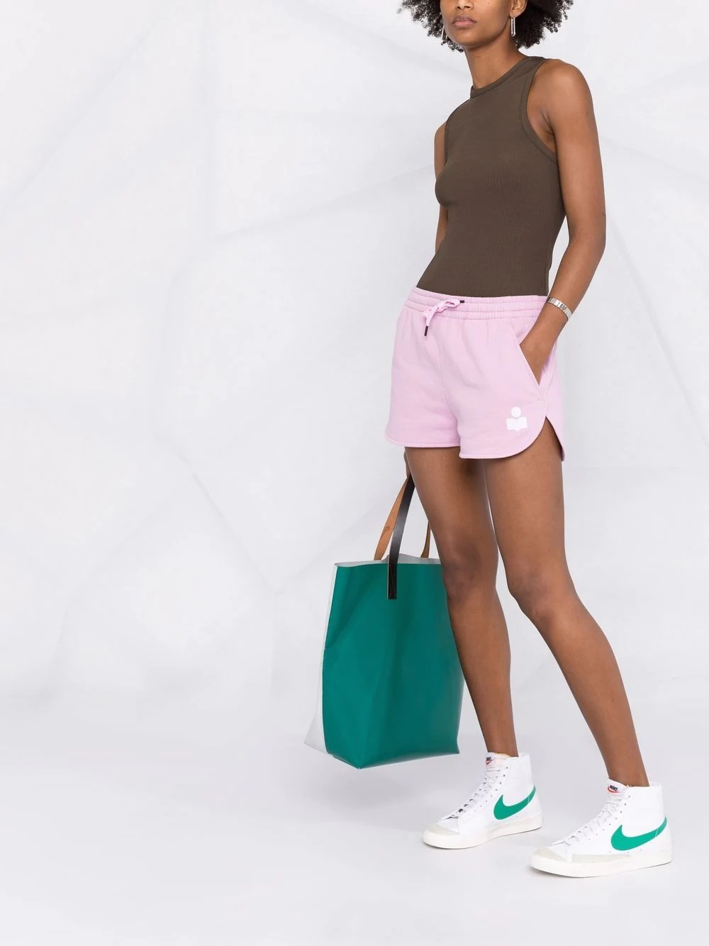 Mifikiae drawstring track shorts - 7