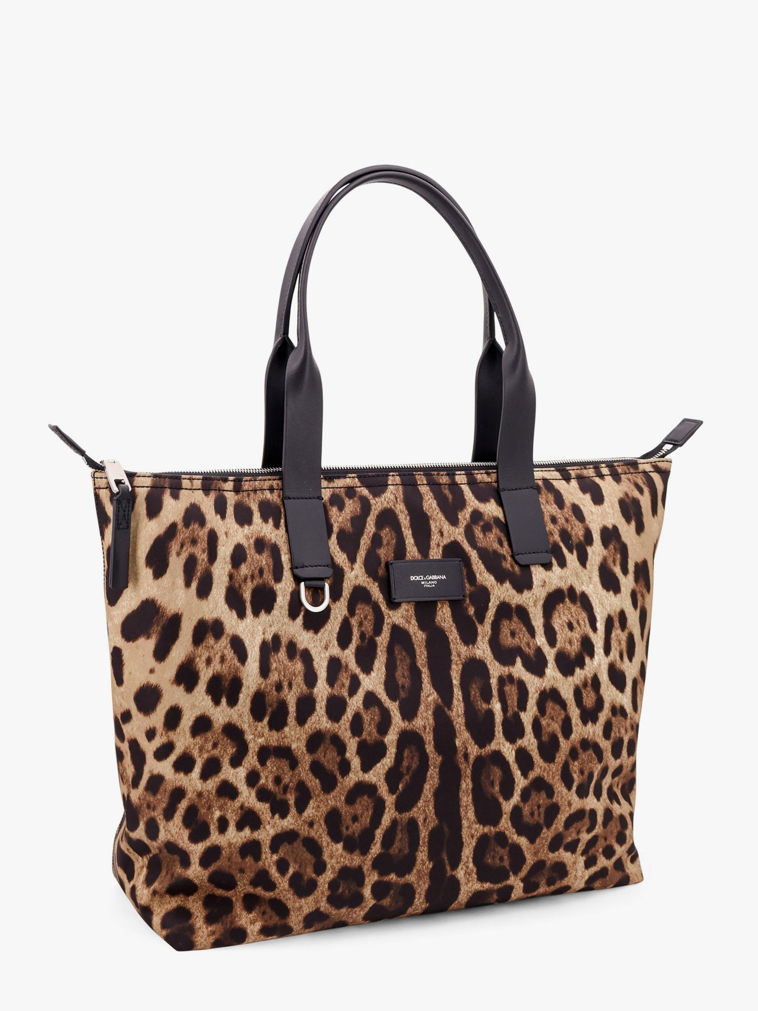 DOLCE e GABBANA - Dolce E Gabbana Nylon Shoulder Bag With Animalier Print - 4