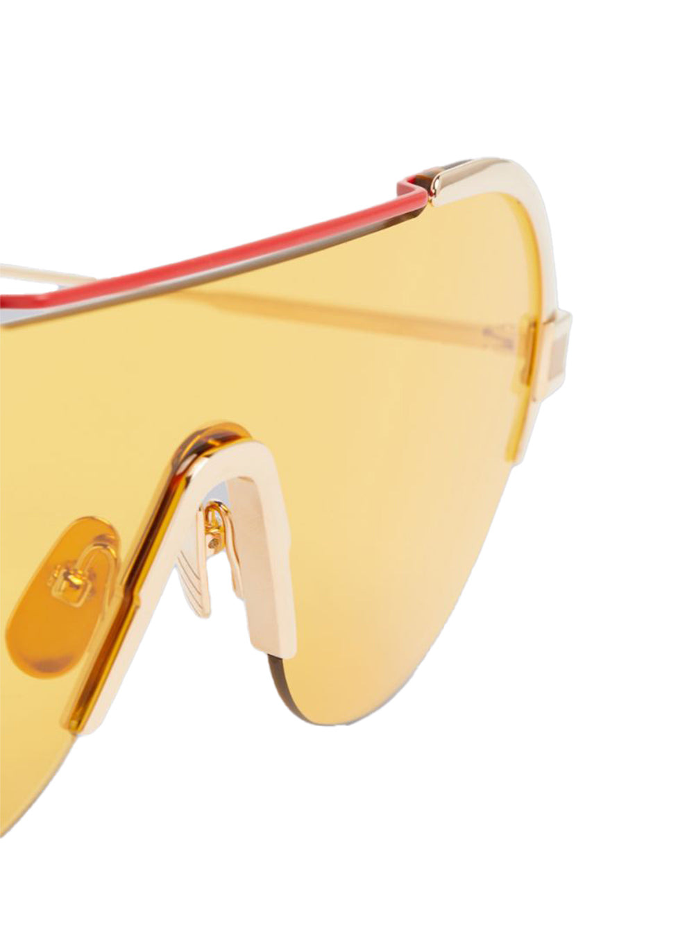 White Gold Red With Amber Eyewear - 2