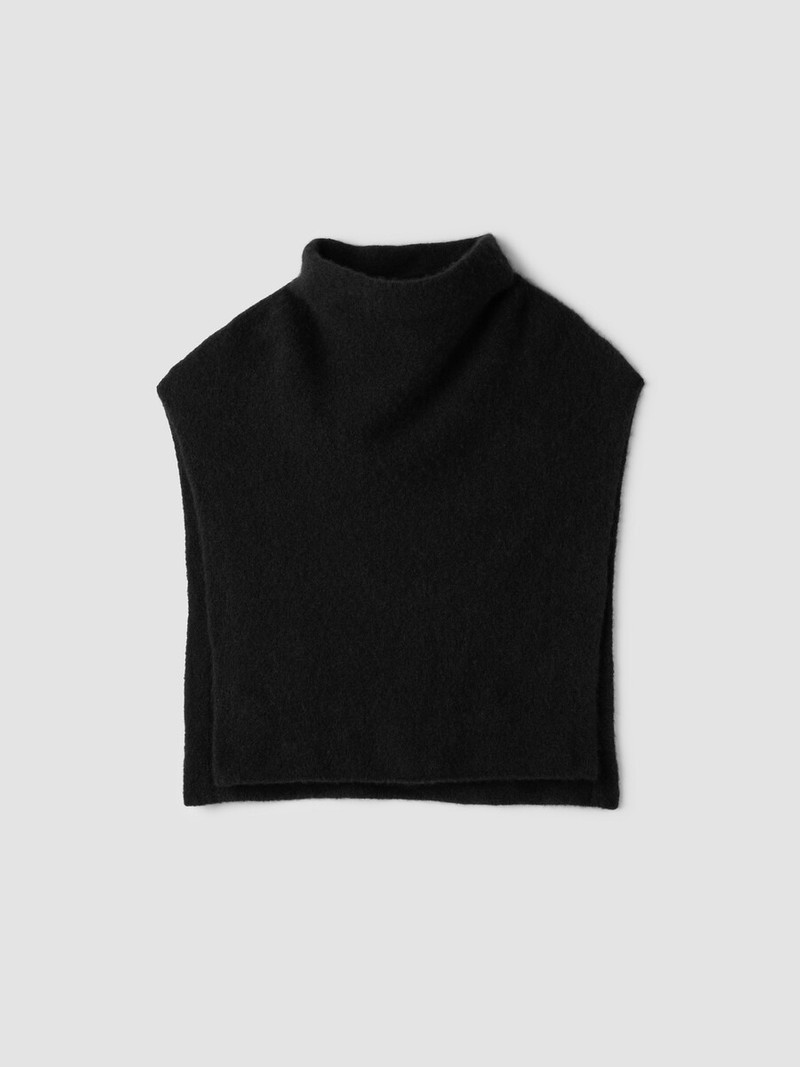 Cashmere Silk Bliss Funnel Neck Poncho 1