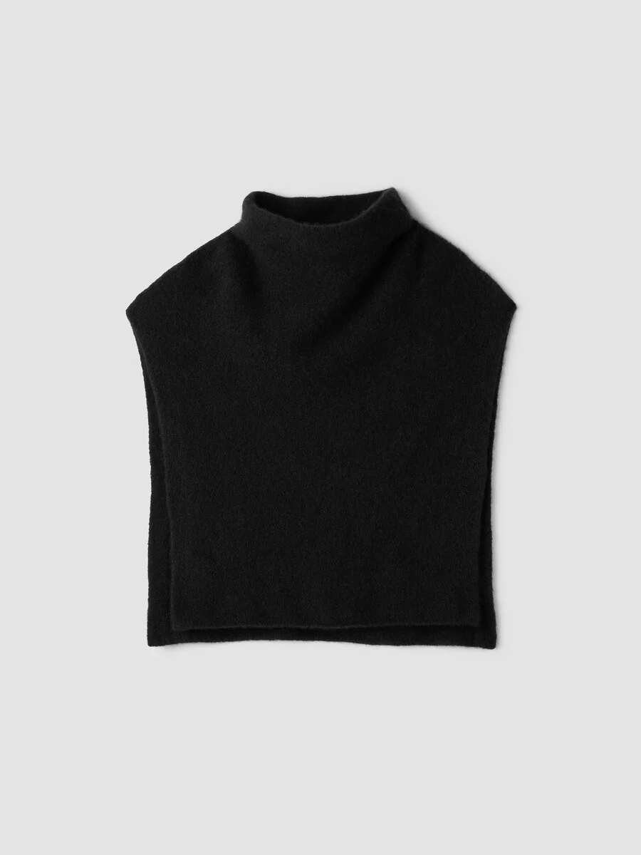 Cashmere Silk Bliss Funnel Neck Poncho - 1