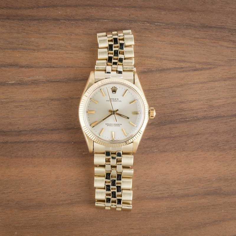 Rolex Oyster Perpetual 34 Ref 1005 Yellow Gold - 6