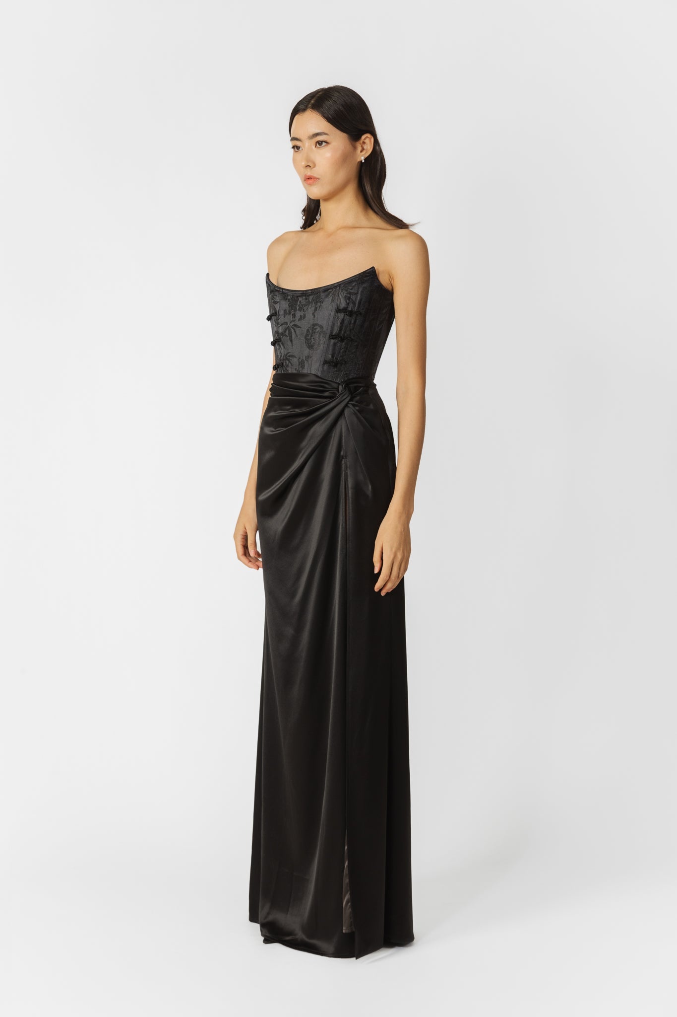JULIA JACQUARD GOWN - 2