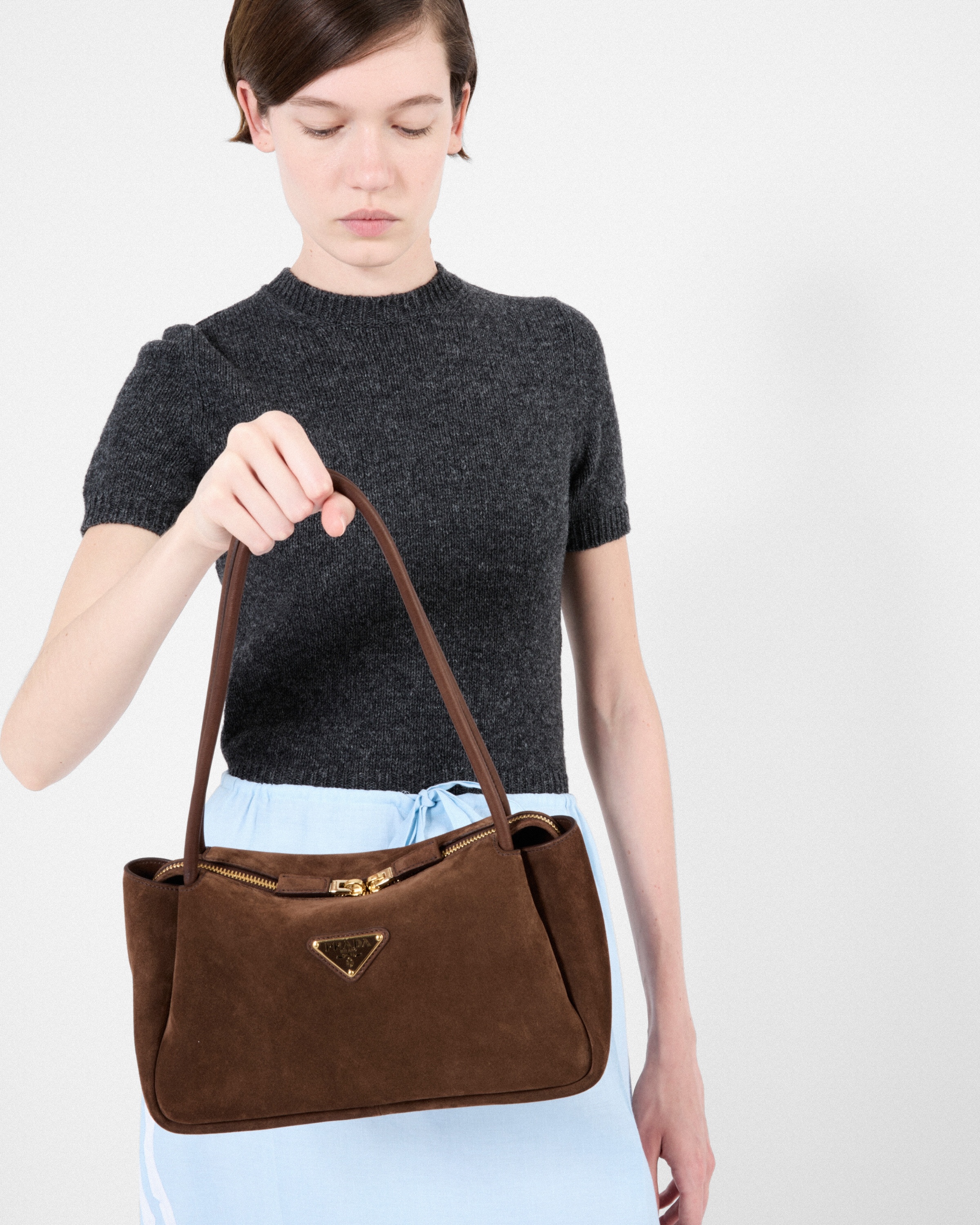 Short-sleeved cashmere sweater - 6