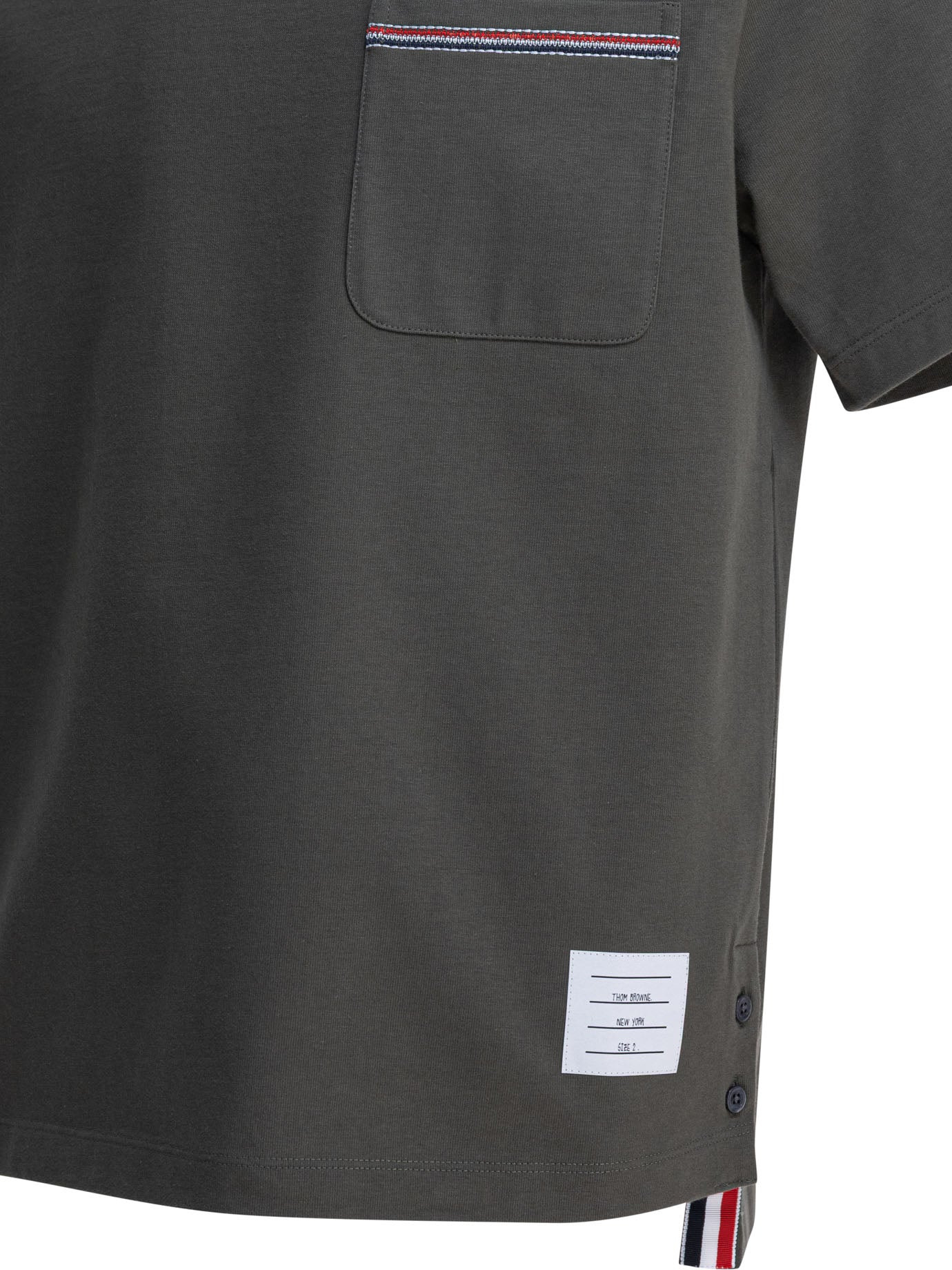 Thom Browne T-shirt With Pocket - 4