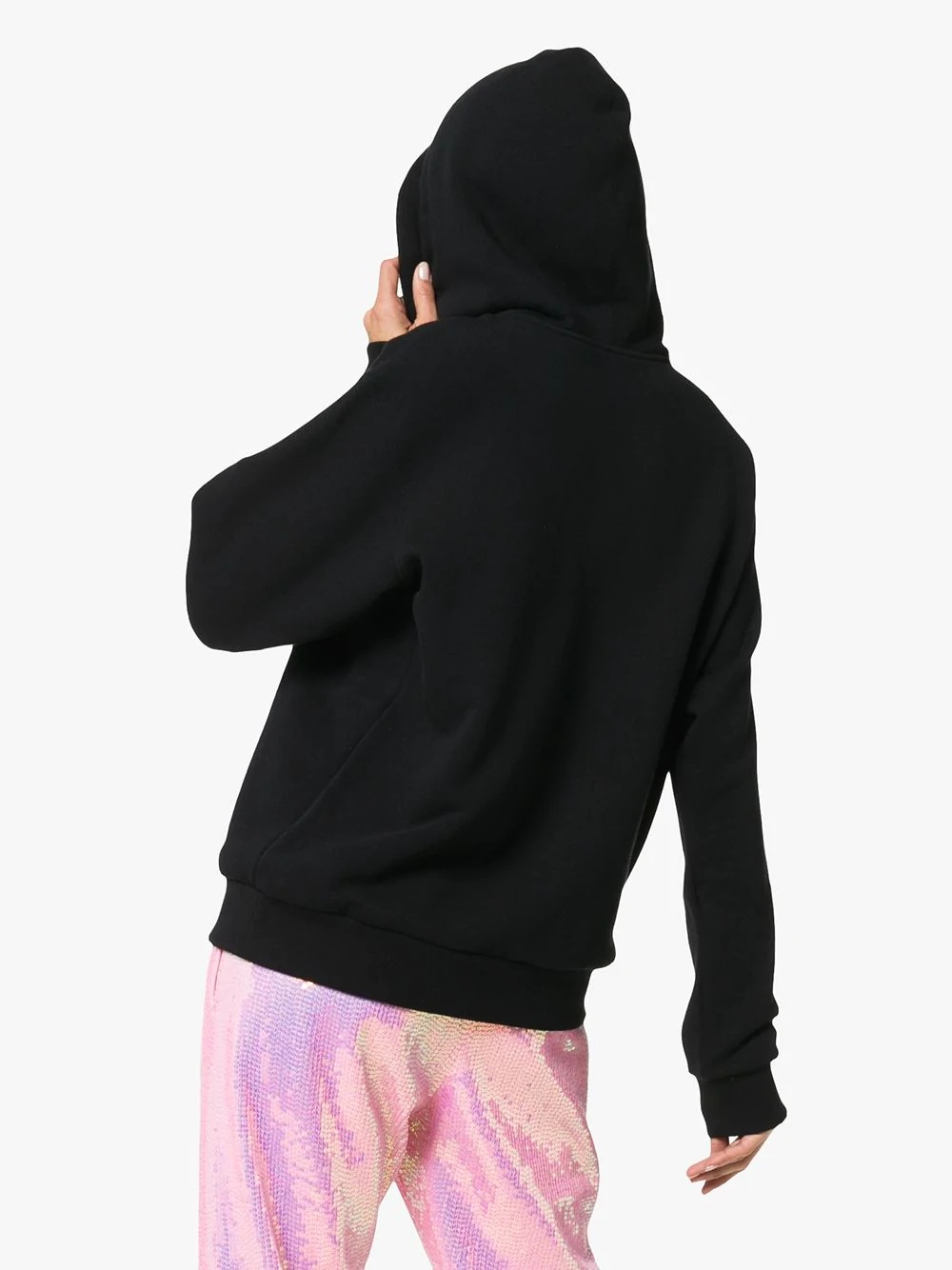 sequin logo hoodie - 4