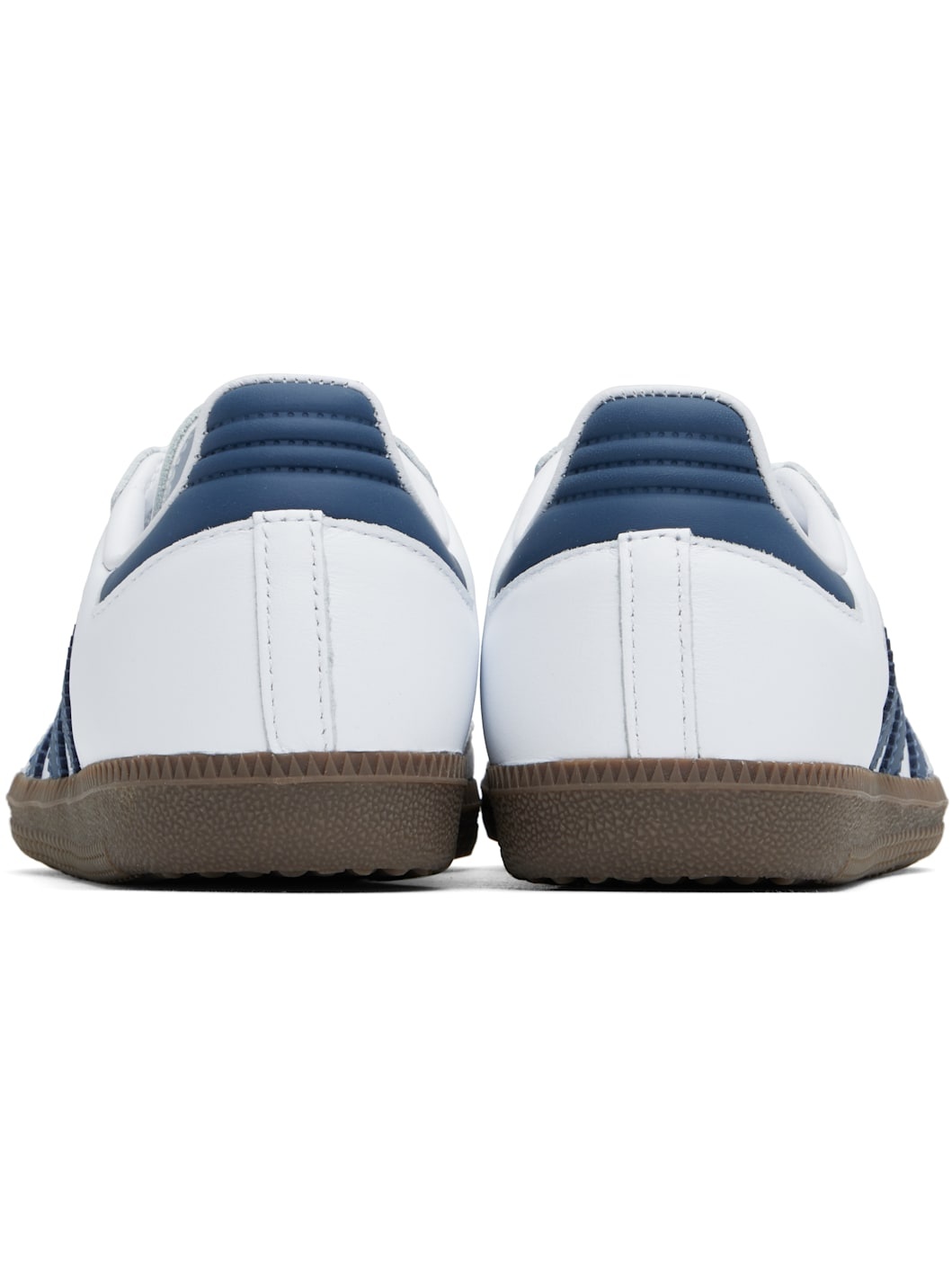 White & Navy Samba OG Sneakers - 2