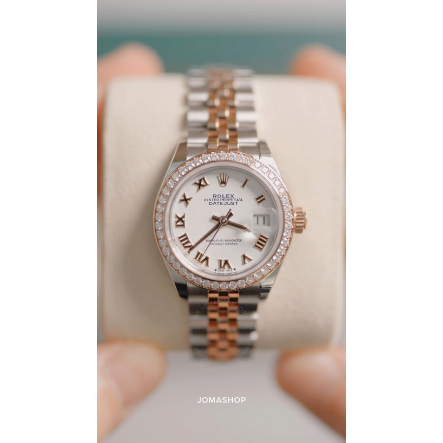 Rolex Lady Datejust White Dial Automatic Ladies Steel and 18K Everose Gold Jubilee Watch 279381WRJ - 5