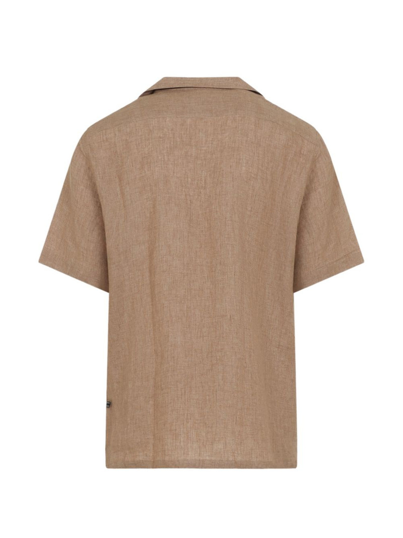 Brioni short-sleeve linen shirt outlook