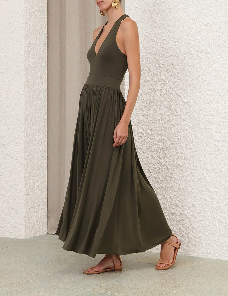 GATHERED MIDI SKIRT 3