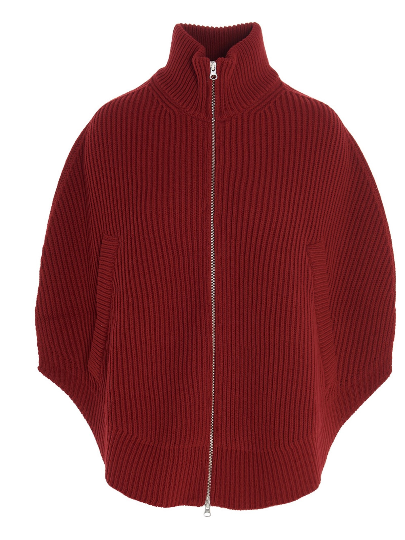 MM6 Maison Margiela Ribbed Cape Jacket - 1